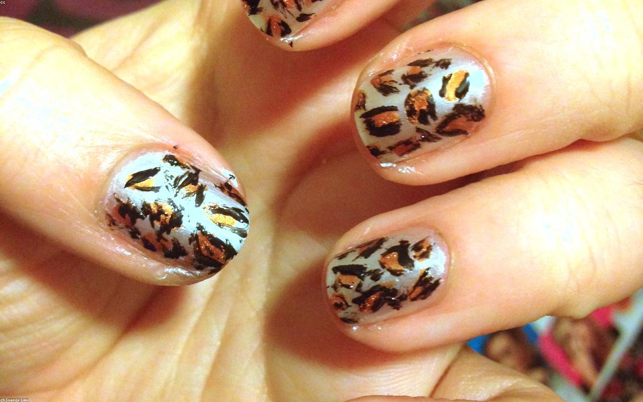 brown nail art beauty routine