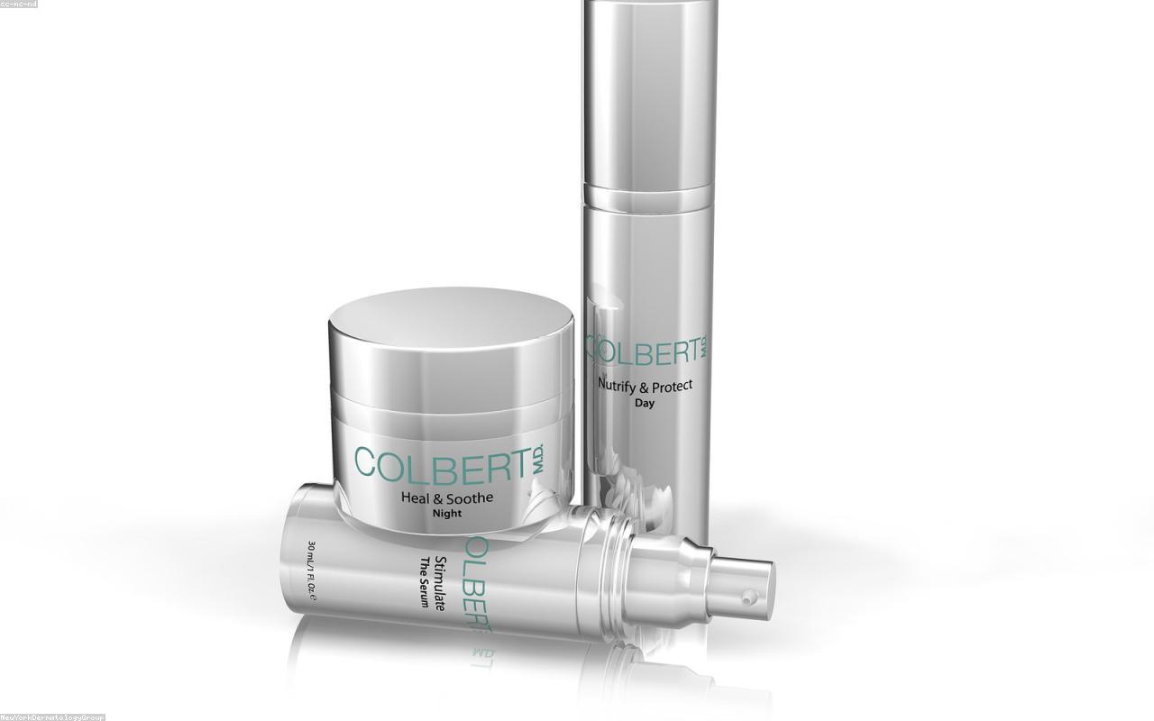 natural serum skincare shelf